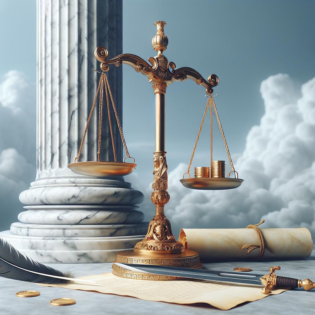 Justice is served concept.