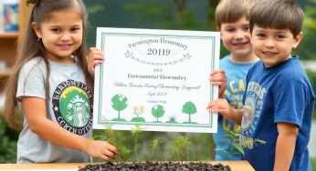 Farmington Elementary Class Earns Prestigious Award for Environmental Stewardship and Community Engagement