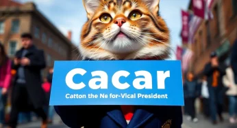 Canton’s Oscar the Cat Runs for Vice President to Promote Pet Adoption