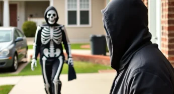 Wayne County Residents Shocked by Masked Robbery Spree Involving Skeleton and Clown Masks