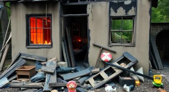 Canton Township Family Devastated by Fire, Two Young Children Lose Their Lives