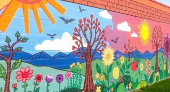Farmington Unveils Stunning New Mural Celebrating Community and Seasons in Riley Park