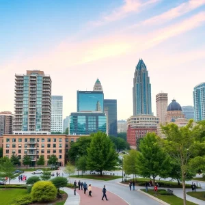 A view of Atlanta's multifamily residences and skyline.