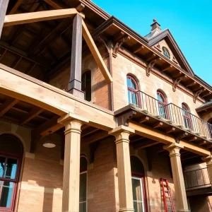 Auker Mansion in Grand Blanc during renovation