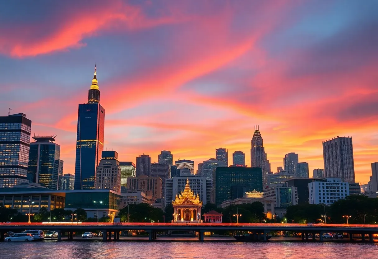 Cityscape of Bangkok representing influencer marketing transformation
