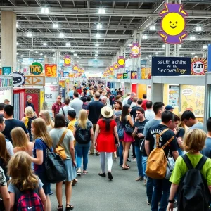 Fans celebrating at the Blue's Clues Reunion at Motor City Comic Con