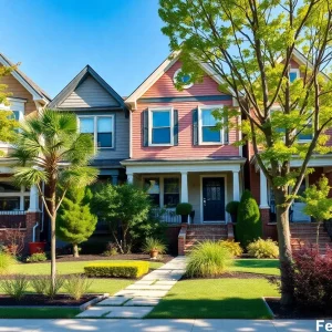 Modern renovated homes in Detroit showcasing new designs and landscaping.