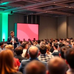 Expert speakers at Digital Fight Club 2024 discussing digital marketing strategies.