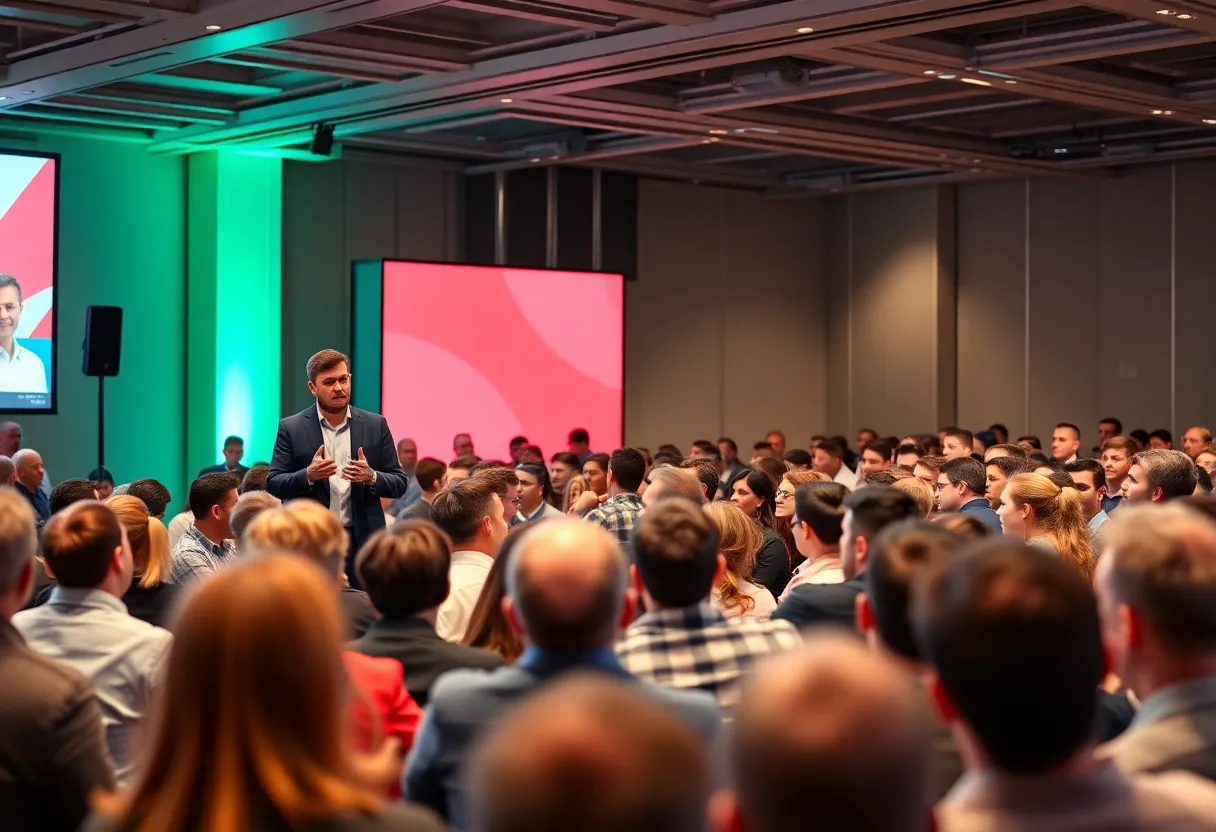 Expert speakers at Digital Fight Club 2024 discussing digital marketing strategies.