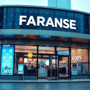 Visual representation of franchises embracing digital marketing in 2025.