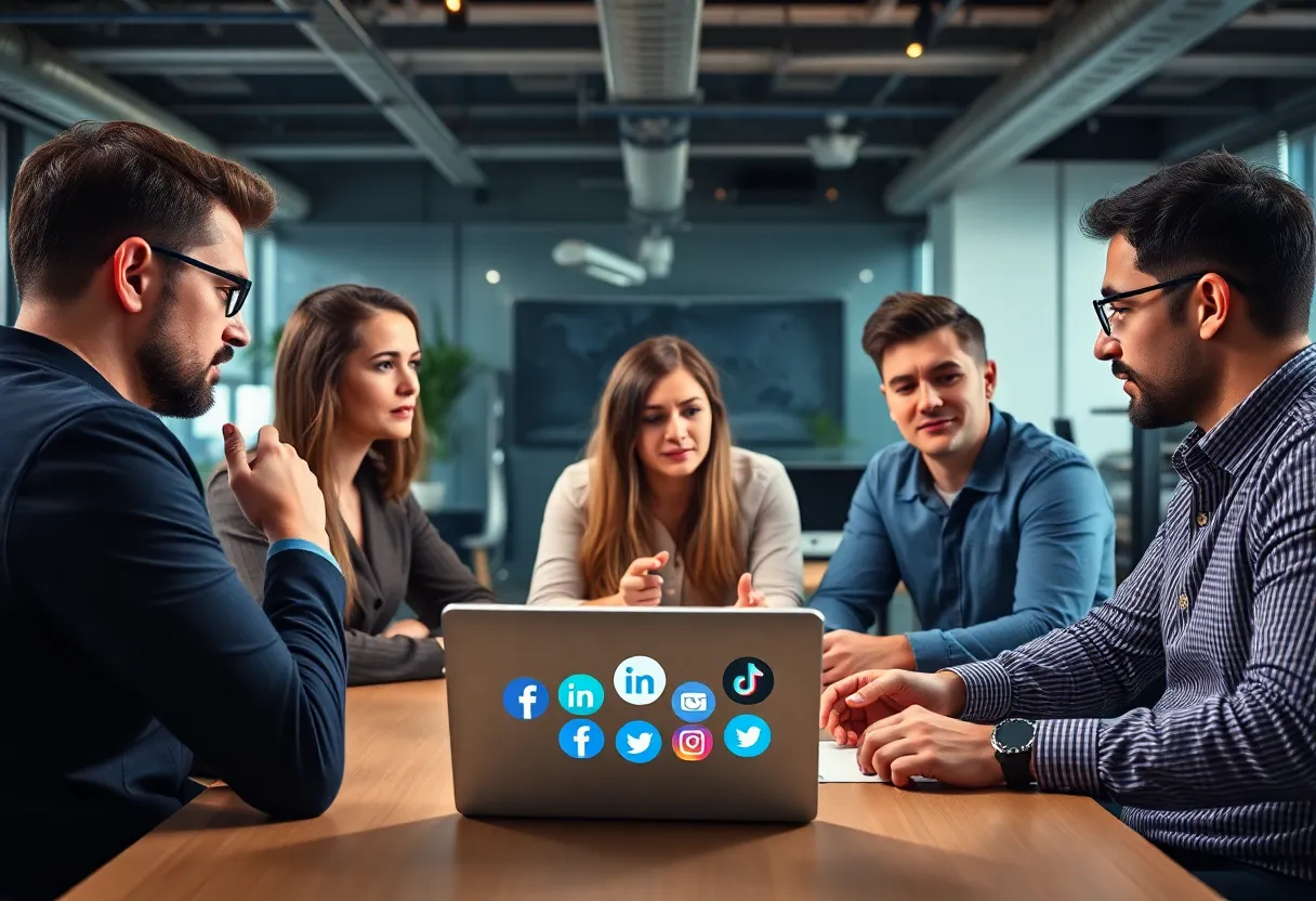 Marketers discussing strategies due to TikTok ban