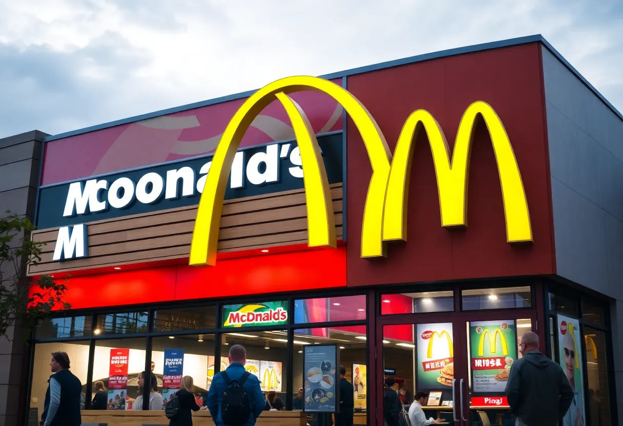 McDonald's restaurant illustrating leadership change