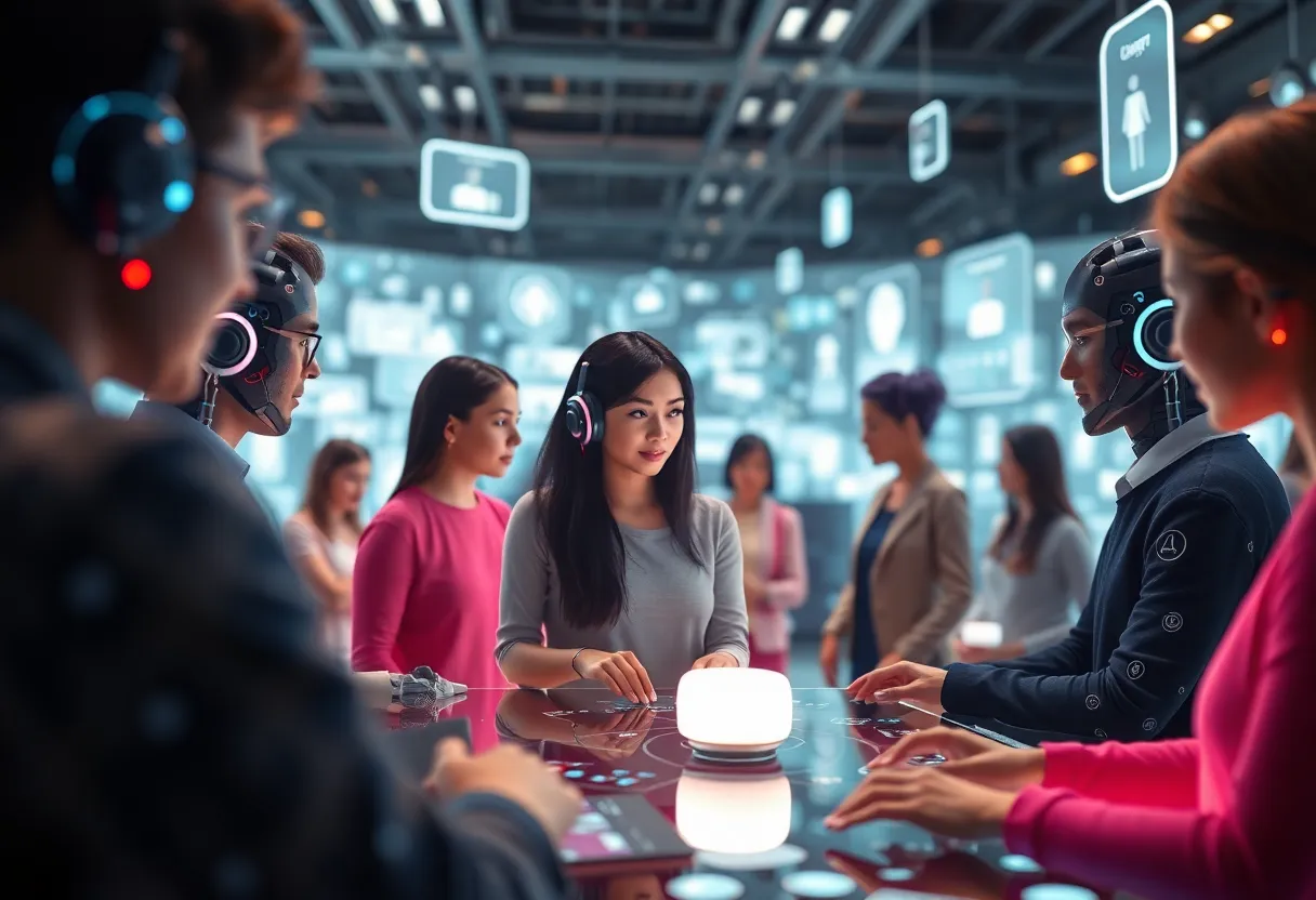 AI avatars interacting on social media platforms