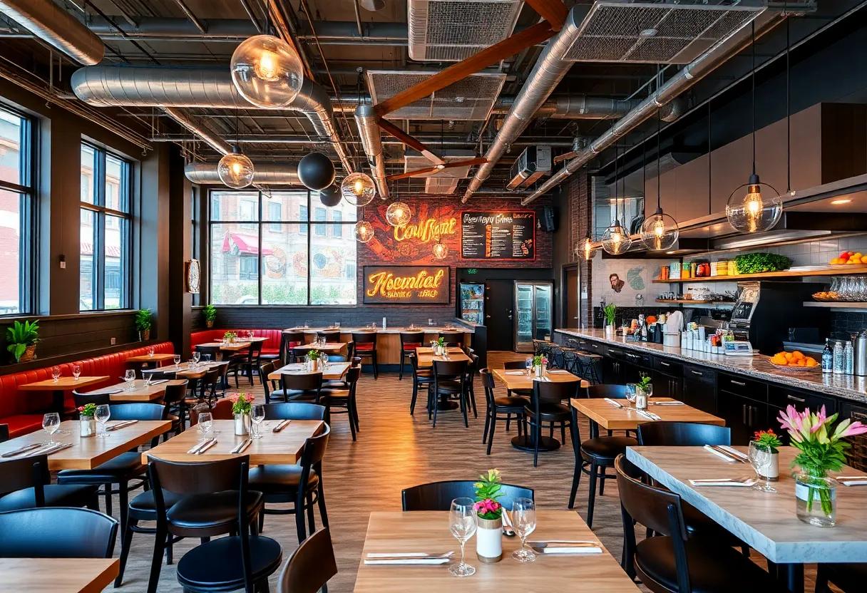 A collection of newly renovated restaurants in Metro Detroit, representing the city's culinary transformation.