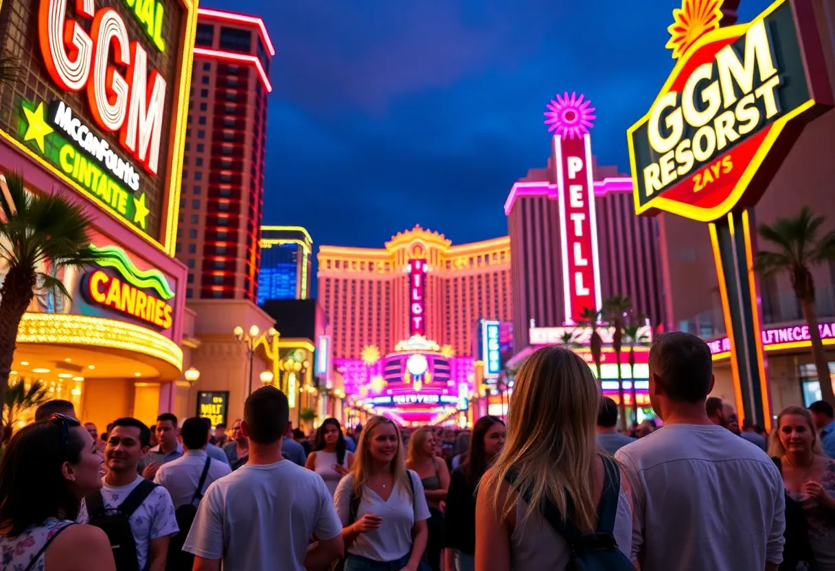 Las Vegas MGM Resorts with influencers engaging
