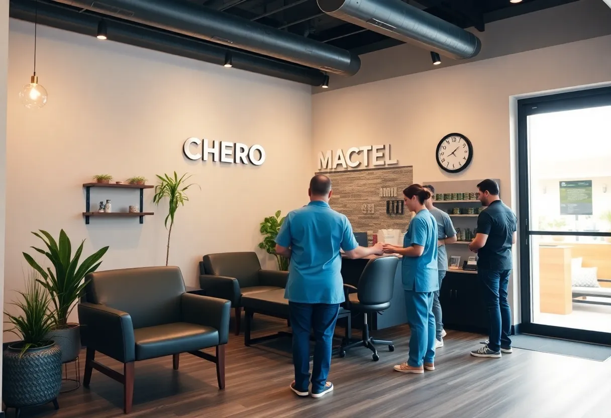 Interior view of Novi Health + Wellness chiropractic center