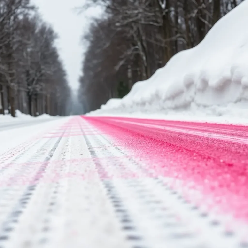 Winter road maintenance in Novi using beet juice