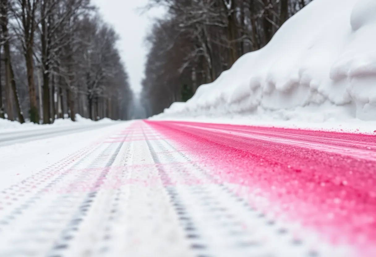 Winter road maintenance in Novi using beet juice