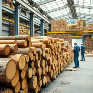 New manufacturing facility of Precision Hardwoods in Onaway, Michigan