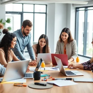 Publicis Media and Dysrupt team members collaborating on digital marketing strategies