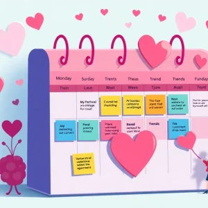 An illustrated marketing calendar showcasing TikTok’s 2025 seasonal trends.
