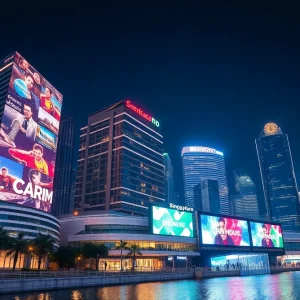 Digital marketing landscape in Singapore representing VCI Global's expansion.