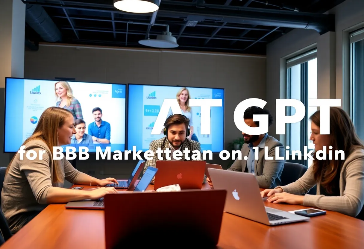 Participants engaging in a webinar on ChatGPT for B2B marketing