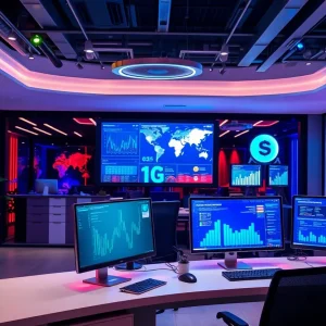 A marketing team utilizing artificial intelligence tools.