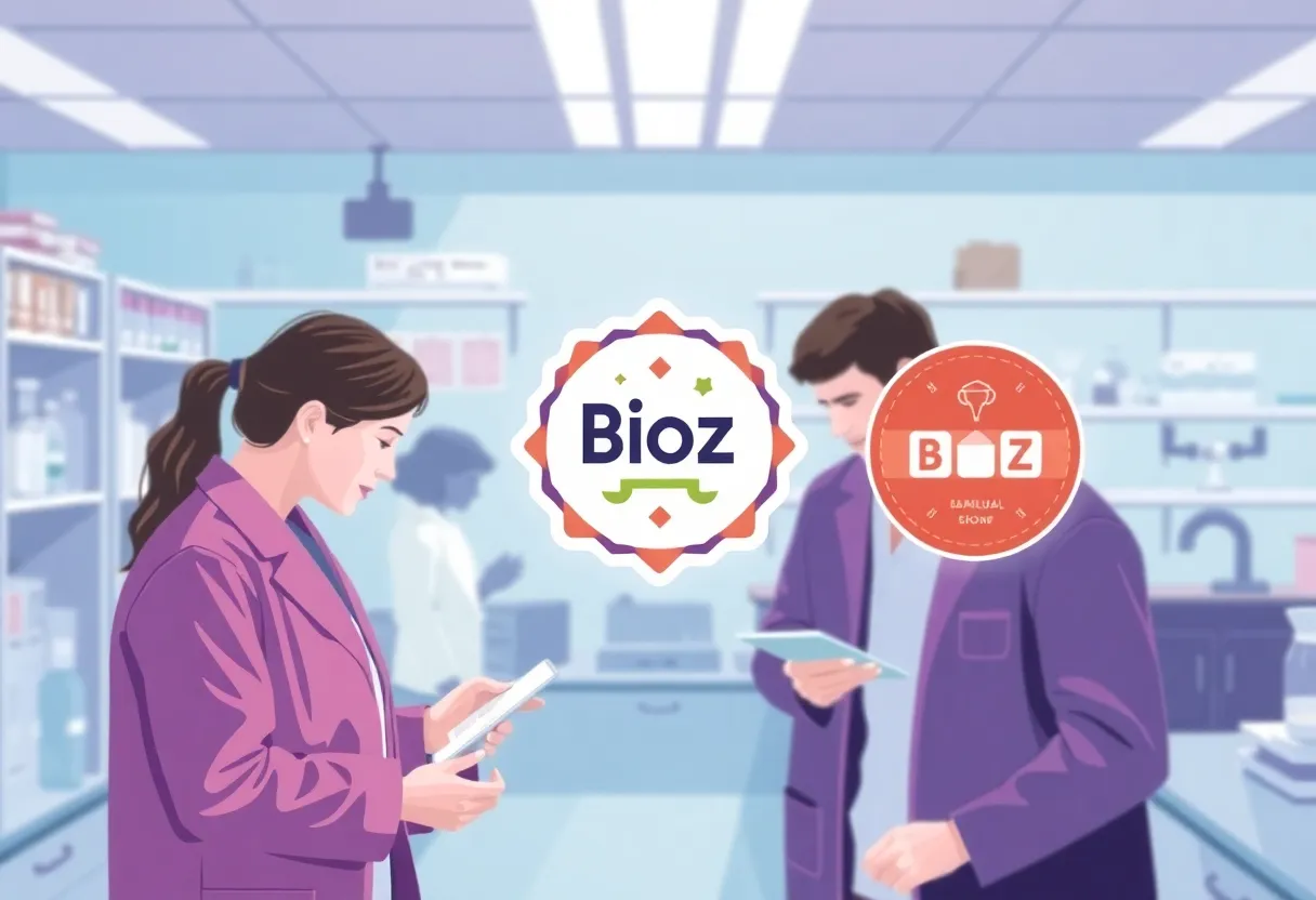 Bioz Badges used by researchers in a lab setting