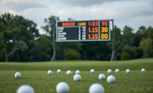 Golf course during a charity event for children's healthcare