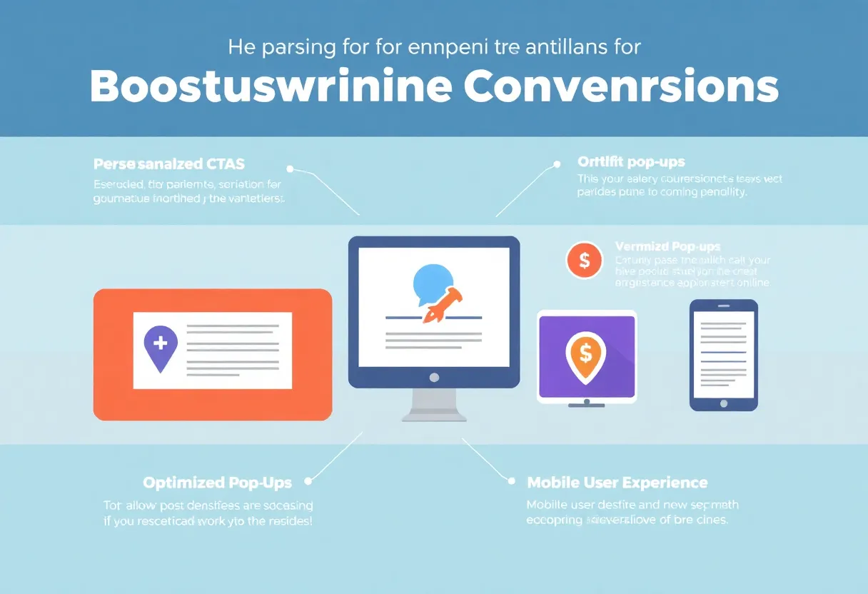 Graphic illustrating online conversion strategies for 2025