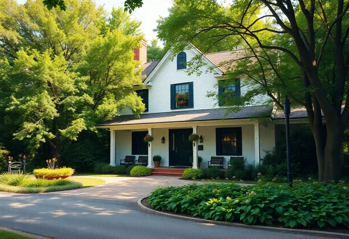 Renovated historic farmhouse serving as a cultural museum