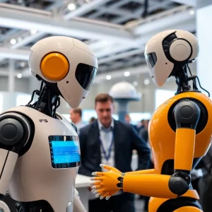 Demonstration of collaborative robots at the Novi conference