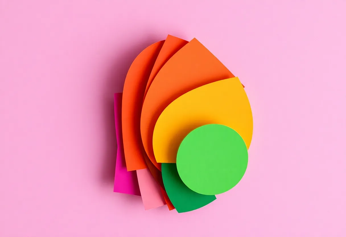 An array of colors representing the importance of brand colors in business.