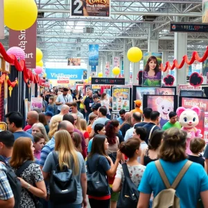 Fans enjoying the Blue's Clues reunion at Motor City Comic Con