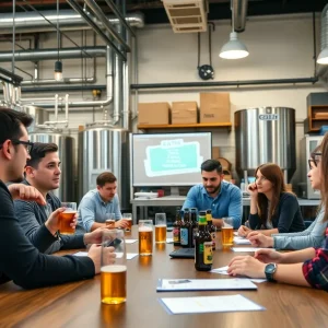 Participants engaging in a digital marketing course for craft breweries