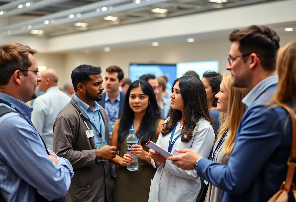 Attendees at the DIA 2025 Global Annual Meeting engaging in discussions