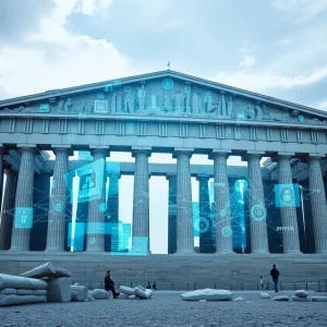 Digital Parthenon Framework event in Athens, showcasing digital marketing innovation.