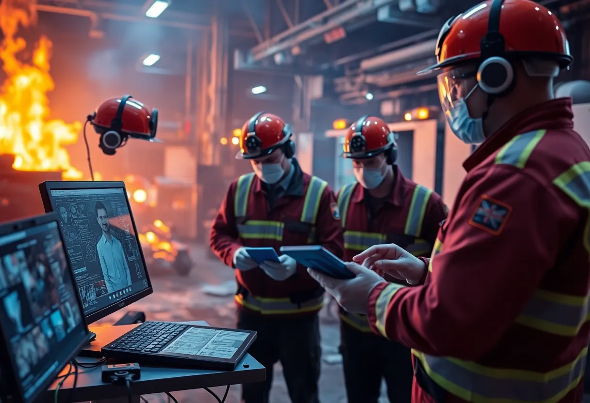 FDNY personnel utilizing modern technology for fire investigations