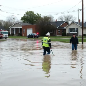 Emergency response to a flooded neighborhood in Detroit