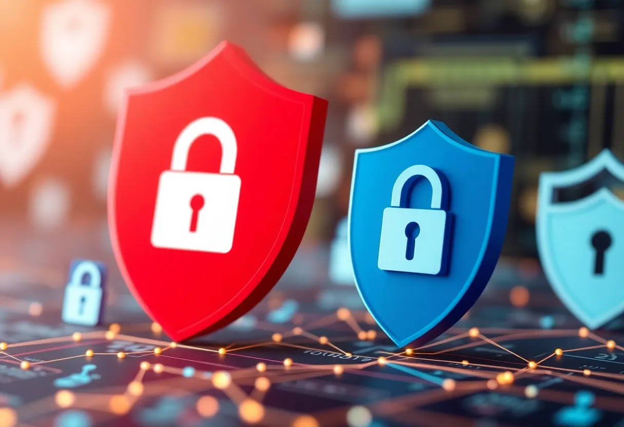 Illustration representing data privacy and security