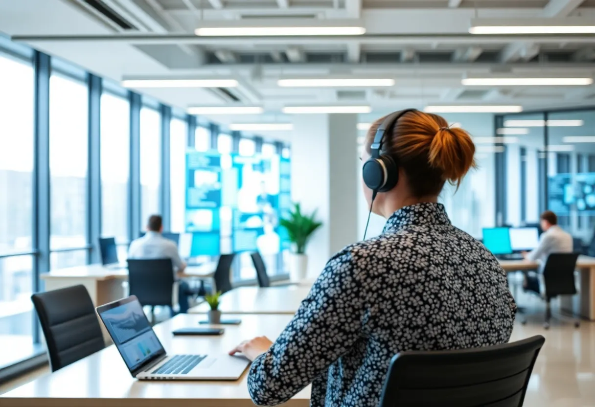 Fortune Media showcasing its digital transformation in an office setting.