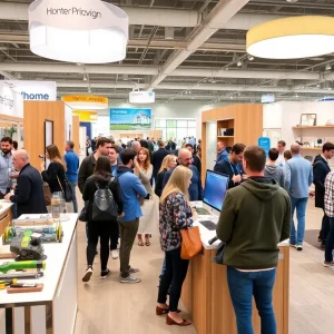 Exhibition hall at the Great Lakes Design and Construction Expo