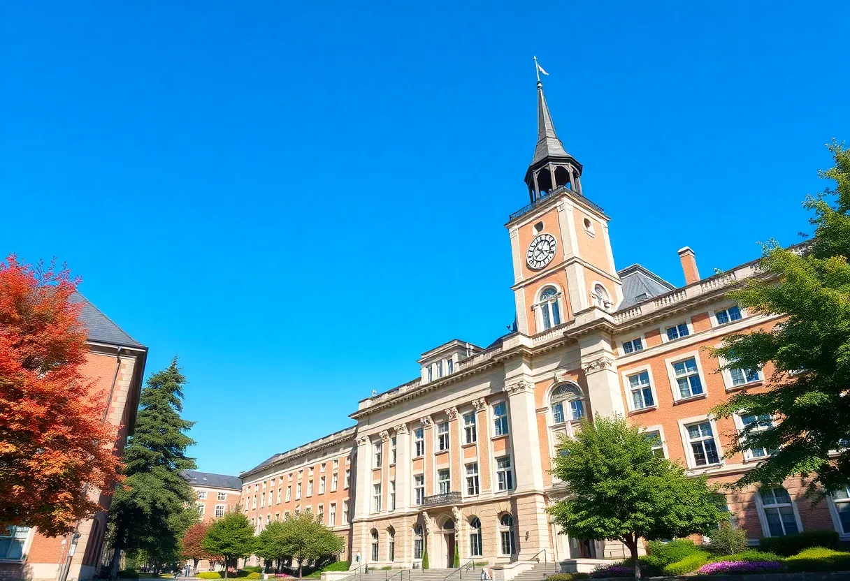 Harris Hall at the University of Michigan