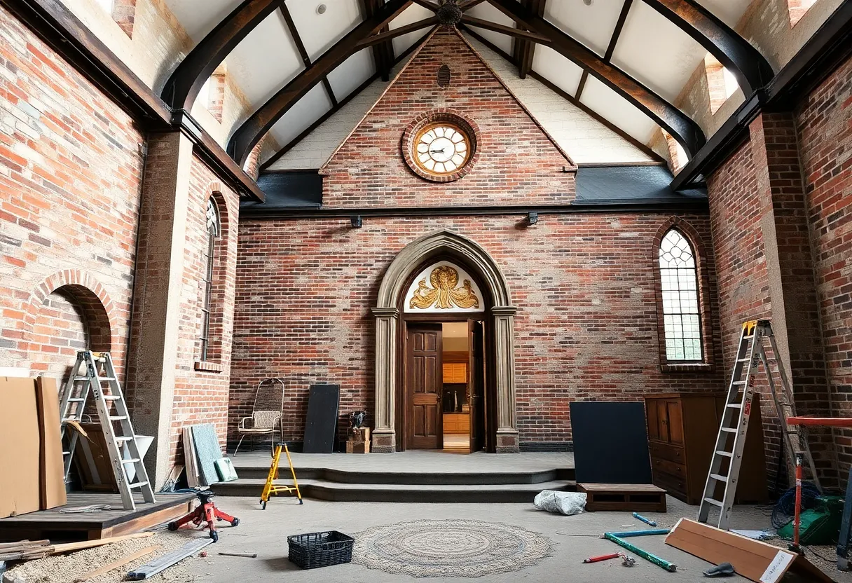 Renovated historic church in Detroit transformed into a modern home
