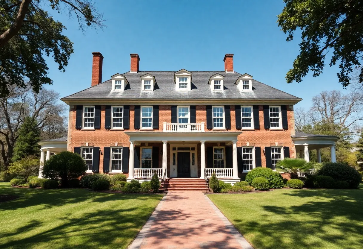Historic presidential home being renovated
