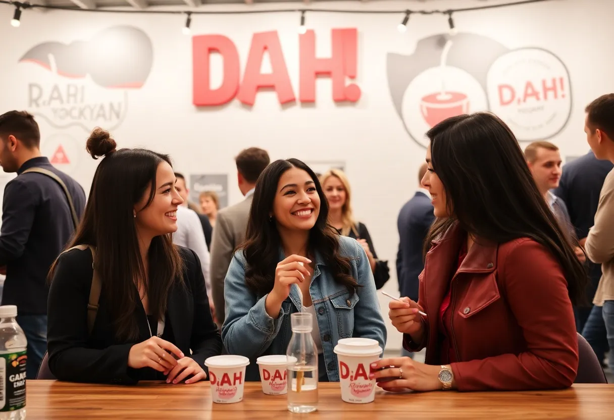 A vibrant scene of influencer marketing activities in San Francisco.
