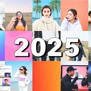 Collage of Instagram trends for 2025 including video, memes, and user-generated content.