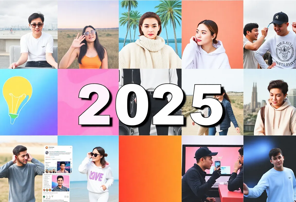 Collage of Instagram trends for 2025 including video, memes, and user-generated content.