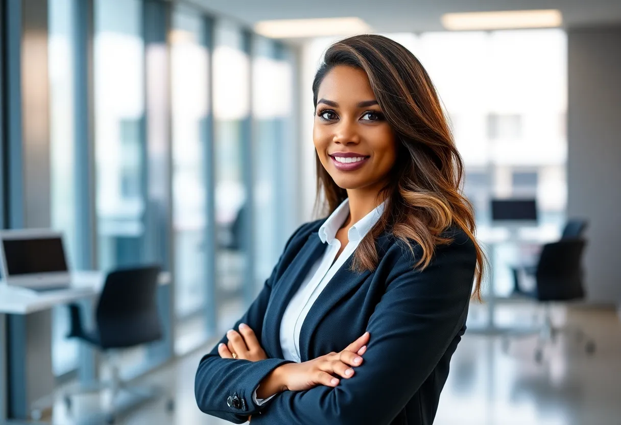 Portrait of Lee-Asha Dukhie, Head of Digital Marketing at KC Global Media